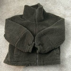 Forrest green Sherpa lululemon jacket size 8